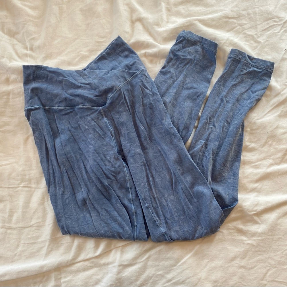 Aerie double cross blue leggings